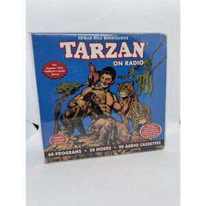 Vintage Tarzan On Radio 20 Audio Cassettes Set Edgar Rice Burroughs 60 Programs